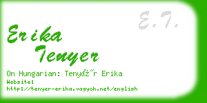 erika tenyer business card